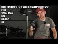 DIFFERENCES BETWEEN TRANSDUCERS: LSS2, TOTALSCAN, HDI, 83/200, 3D