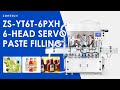 ZONESUN ZS-YT6T-6PXH Servo Piston Paste Filling Machine