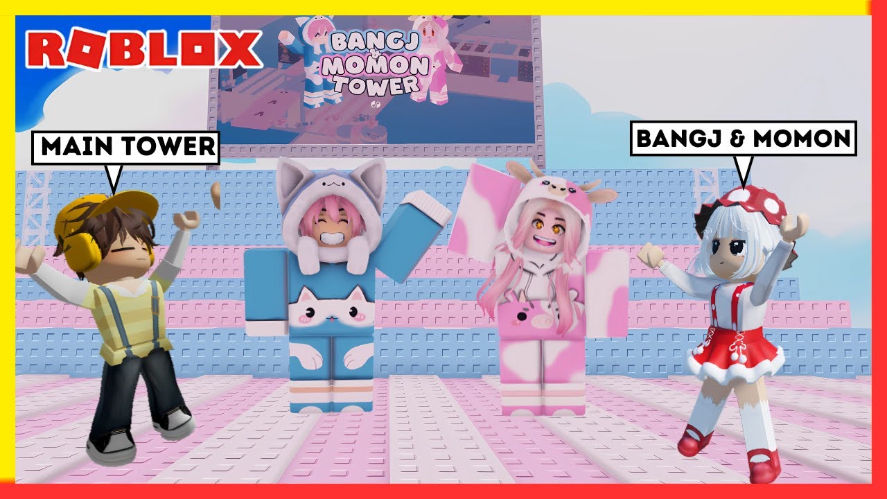 Cio Dan Cia Berhasil Menyelesaikan Tower BANGJ & Momon! (ROBLOX)