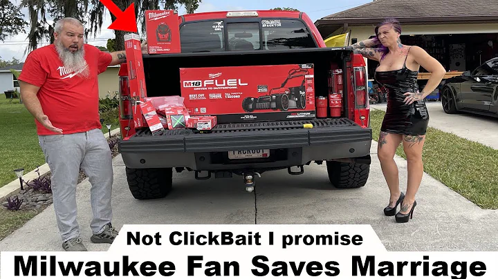 The Milwaukee Tools M18 PACKOUT Fan saved my HOTWIFE ! M12 Fan unboxing  - HART TOOLS GIVEAWAY