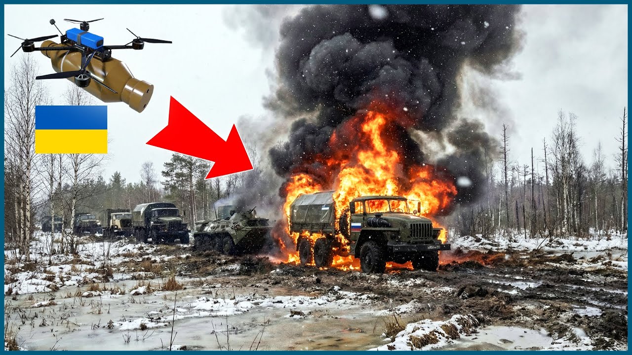 10 Minutes in Ukraine’s Hellish Swamp — 14 Russian Armored Vehicles Crushed