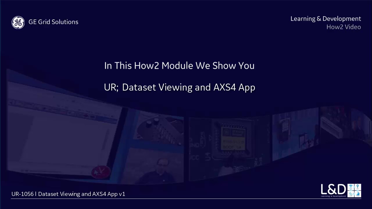 UR-1056 l Dataset Viewing and AXS4 App v1 - YouTube