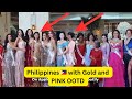MGI ALL STARS 2026 PHILIPPINES GAZINI GANADOS AND FUSCHIA ANNE RAVENA SPOTTED WITH GOLD & PINK DRESS
