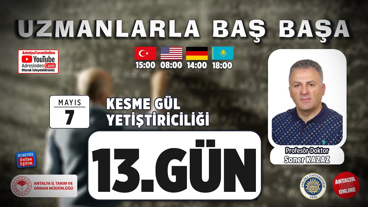 Uzmanlarla Baş Başa 13.Bölüm- Kesme Gül Yetiştiriciliği