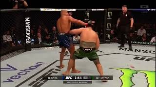 TAI TUIVASA DROPS CIRYL GANE IN ROUND 2 #UFCPARIS #UFC #MMA #Shorts