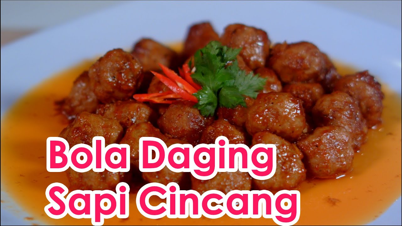 Bola - bola Daging Sapi Cincang l Dapur Mahdaen - YouTube