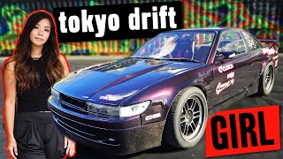 Pro Drifter from Japan Tries her First V8!