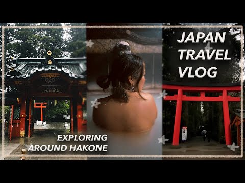 JAPAN TRAVEL VLOG 🇯🇵 Things to do in Hakone, Tokyo day trip, winter onsen hotel + Hakone Shrine