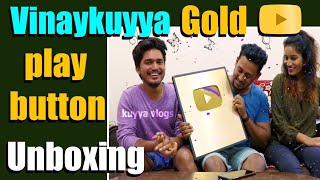 VinayKuyya 1Million Gold Play Button Unboxing | Kuyya Vlogs