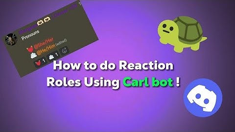 How to do Reaction Roles Using Carl Bot ! (Mobile Version)