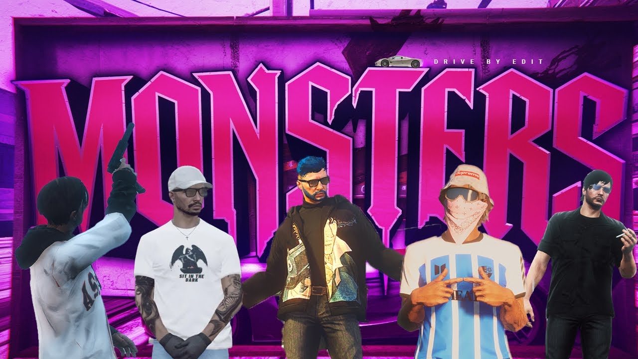 MONSTER.EXE | BALLAS vs PD Drive By | #soulcity #ballas #gtaedit
