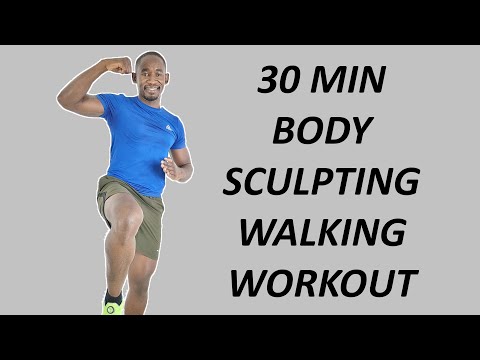 30 Minute Body Sculpting Walking in Place Workout/ Lose Weight and Tone  Your Body 