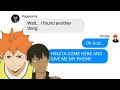 Haikyuu Texts - KageHina Phone Swap?! - Group Chat [Melody of Anime]