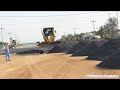 Road Building Processing Machine | Motor Grader Grading Gravel លីប៊ីល័រកៀរមិចធ្វើផ្លូវ