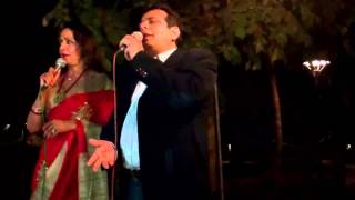 Zindagi Ek Safar - Hema Malini singing Live with AMIT SHAH