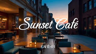 Sunset Café | Background Instrumental Saxophone Jazz Music to Relax, Study, Work