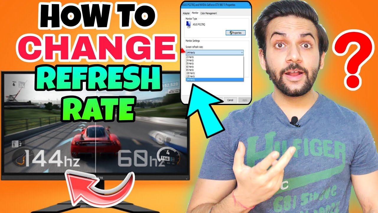 How To Change Monitor Refresh Rate | Refresh Rate Kaise Badhaye