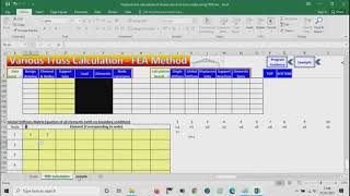 Various Truss Structure Calculation - FEA Method (programmed in MS Excel)