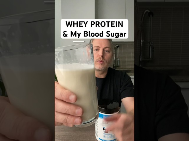 Whey protein and my blood sugar. #glucoselevels #insulinresistance #bloodsugar #wheyprotein