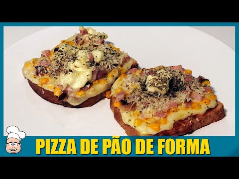 PIZZA DE PÃO DE FORMA - FÁCIL E MUITO RÁPIDO DE FAZER