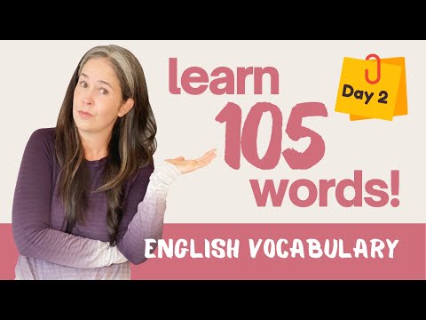 LEARN 105 ENGLISH VOCABULARY WORDS | DAY 2