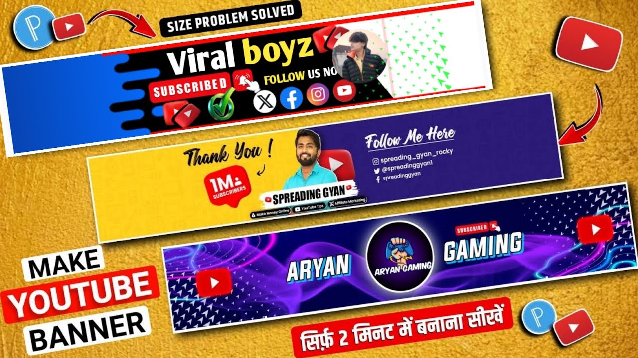 Youtube banner kaise banaye | New Banner Design🔥 | youtube channel banner kaise banaye |