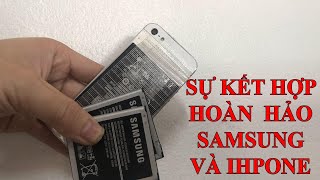 Kết hợp điện thoại iphone với pin samsung cho cái kết bất ngờ!