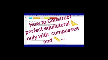 can U construct EQUILATERAL TRIANGLE with ONLY ruler and compass in 2 mins-4MB1-GCSE-EXAM QUESTION