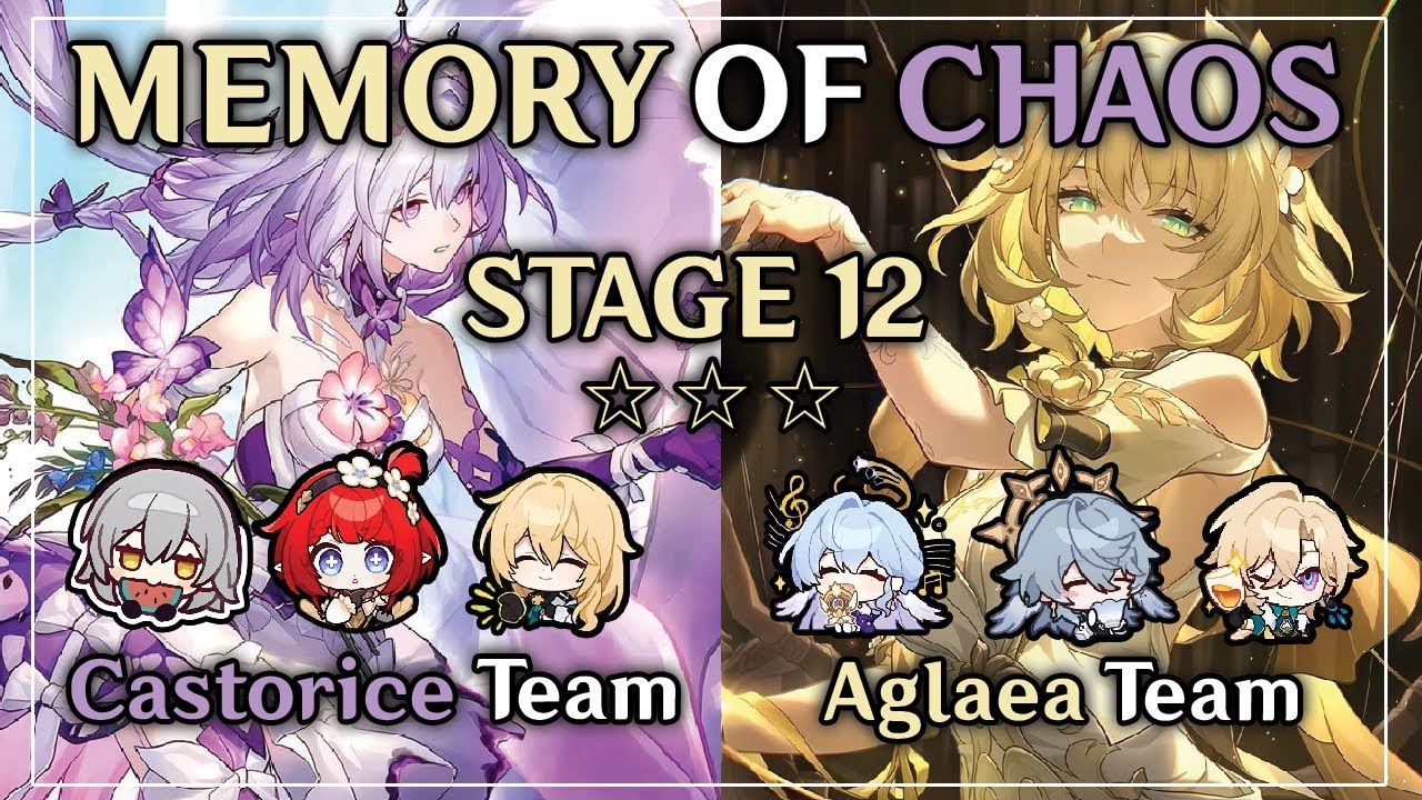 NEW Memory of Chaos Floor 12  (3 Stars) | E0 CASTORICE & E0S1 AGLAEA | Honkai Star Rail 3.2