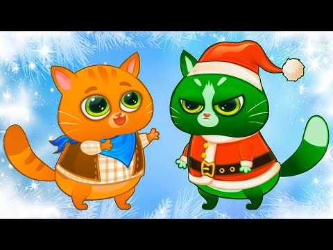 Суровый КОТИК БУБУ #78. Зелёный кот Гриша портит Новый Год. Мультик ИГРА про котят на Игрули TV