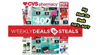 CVS TOP 11  MUST DO DEALS  10/1-10/7