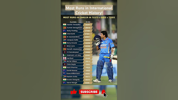 Most Runs in International Cricket History! 🏏🔥 | Tests + ODIs + T20Is #shorts #cricket #sachin