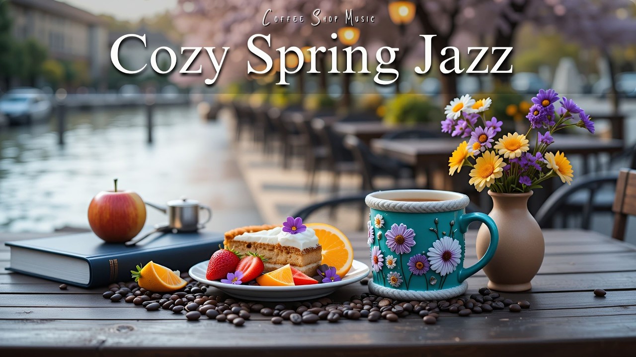 Relaxing Jazz & Bossa Nova Music 🌸 Cozy Spring Jazz for Study & Work ...