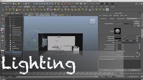 Maya Lighting Tutorial: Physical Sun and Sky