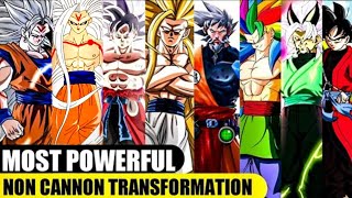 Top 10 Most Powerful Non Cannon Transformations Of Goku/In Hindi/Next Jen Comics||