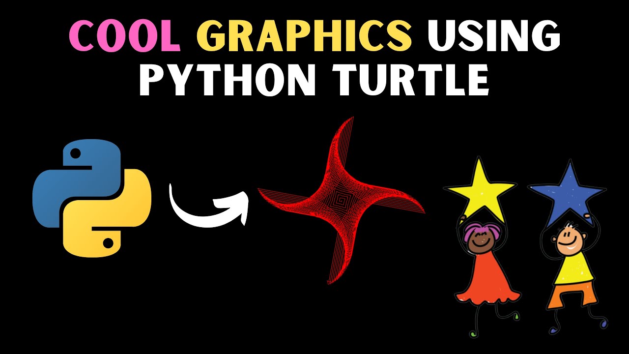 Star Shape Drawing | Python Turtle Graphics | Python Turtle Coding ...
