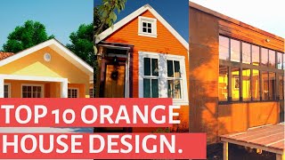 10 DESAIN RUMAH WARNA ORANYE TERBAIK #Rumah #DesainRumahSederhana