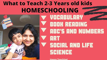 14 things to teach to Toddlers(2-3 years old) |Homeschooling curriculum