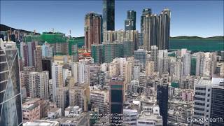Kowloon fly-through tour in google earth