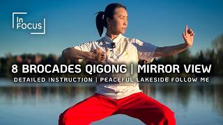 Eight Brocades Qigong with Detailed Instruction | Mirror View | Follow Me