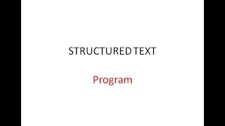 Structured Text#22 POU Program