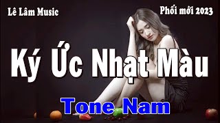 Vignette de la vidéo "Karaoke - KÝ ỨC NHẠT MÀU Tone Nam | Lê Lâm Music"