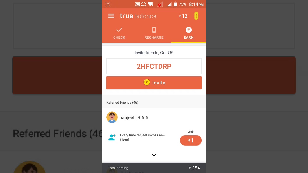Free Recharge True Balance App Tutorial | True Balance App in Telugu