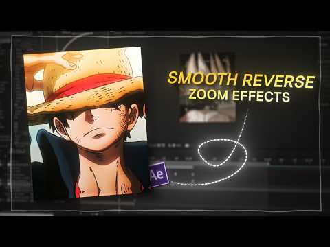 Viral Smooth reverse zoom effects tutorial on after effects ✨