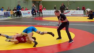 WRESTLING/RINGEN DEUTSCHEMEISTERSCHAFT 2023 A-JUGENG FINALE 1+2 BIS 60 KG MAIER,D - ECKENBERGER,N