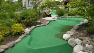 Owen gets a Hole-in-one at Sayville Falls Mini golf