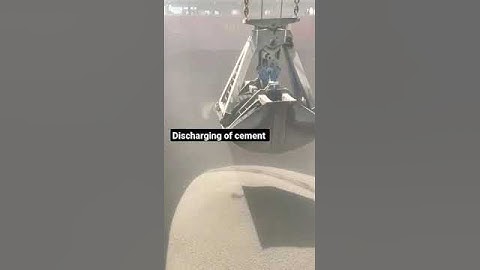 How cement is discharges from ship 🚢 #ship #sea #port #viral