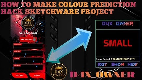 HOW TO MAKE COLOUR PREDICTION HACK SKETCHWARE PROJECT BY D4X_GAMER 