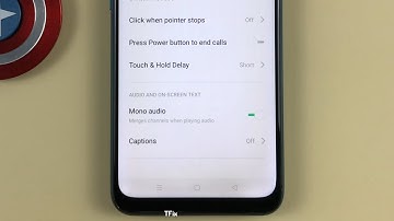 How to enable/disable Mono audio on OPPO A31 Android 9