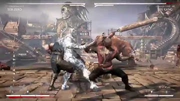 Mortal Kombat X lordspinals sub zero combo/tech video 3